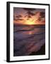 California, San Diego, Sunset Cliffs, Waves Crashing on a Beach-Christopher Talbot Frank-Framed Premium Photographic Print