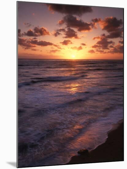 California, San Diego, Sunset Cliffs, Waves Crashing on a Beach-Christopher Talbot Frank-Mounted Premium Photographic Print