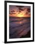 California, San Diego, Sunset Cliffs, Waves Crashing on a Beach-Christopher Talbot Frank-Framed Photographic Print