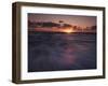 California, San Diego, Sunset Cliffs, Waves on the Ocean at Sunset-Christopher Talbot Frank-Framed Premium Photographic Print