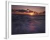 California, San Diego, Sunset Cliffs, Waves on the Ocean at Sunset-Christopher Talbot Frank-Framed Photographic Print