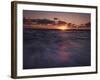 California, San Diego, Sunset Cliffs, Waves on the Ocean at Sunset-Christopher Talbot Frank-Framed Photographic Print