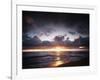 California, San Diego, Sunset over a Beach and Waves on the Ocean-Christopher Talbot Frank-Framed Photographic Print