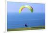 California, San Diego, Torrey Pines Gliderport. Hang Gliders Landing-Steve Ross-Framed Premium Photographic Print