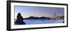 California, San Francisco, Baker's Beach and Golden Gate Bridge, USA-Michele Falzone-Framed Photographic Print