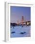 California, San Francisco, Baker's Beach and Golden Gate Bridge, USA-Michele Falzone-Framed Photographic Print