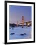 California, San Francisco, Baker's Beach and Golden Gate Bridge, USA-Michele Falzone-Framed Photographic Print