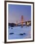 California, San Francisco, Baker's Beach and Golden Gate Bridge, USA-Michele Falzone-Framed Photographic Print