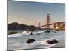 California, San Francisco, Baker's Beach and Golden Gate Bridge, USA-Michele Falzone-Mounted Photographic Print