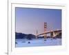 California, San Francisco, Baker's Beach and Golden Gate Bridge, USA-Michele Falzone-Framed Photographic Print