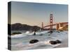 California, San Francisco, Baker's Beach and Golden Gate Bridge, USA-Michele Falzone-Stretched Canvas