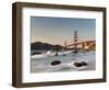 California, San Francisco, Baker's Beach and Golden Gate Bridge, USA-Michele Falzone-Framed Photographic Print