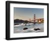 California, San Francisco, Baker's Beach and Golden Gate Bridge, USA-Michele Falzone-Framed Photographic Print