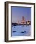 California, San Francisco, Baker's Beach and Golden Gate Bridge, USA-Michele Falzone-Framed Premium Photographic Print