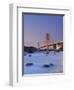 California, San Francisco, Baker's Beach and Golden Gate Bridge, USA-Michele Falzone-Framed Photographic Print