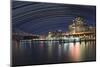 California, San Francisco. Composite of Star Trails Above Downtown-Jaynes Gallery-Mounted Photographic Print