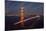 California, San Francisco. Composite of Star Trails Above Golden Gate Bridge-Jaynes Gallery-Mounted Photographic Print