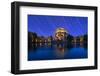 California, San Francisco. Composite of Star Trails Above Palace of Fine Arts-Jaynes Gallery-Framed Photographic Print
