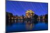 California, San Francisco. Composite of Star Trails Above Palace of Fine Arts-Jaynes Gallery-Mounted Photographic Print