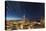 California, San Francisco. Composite of Star Trails Above Transamerica Building-Jaynes Gallery-Stretched Canvas