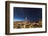 California, San Francisco. Composite of Star Trails Above Transamerica Building-Jaynes Gallery-Framed Photographic Print