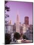 California, San Francisco, Downtown and Transamerica Building from Telegraph Hill Historic District-Alan Copson-Mounted Photographic Print