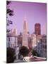 California, San Francisco, Downtown and Transamerica Building from Telegraph Hill Historic District-Alan Copson-Mounted Photographic Print