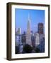 California, San Francisco, Downtown and Transamerica Building from Telegraph Hill Historic District-Alan Copson-Framed Photographic Print