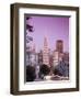 California, San Francisco, Downtown and Transamerica Building from Telegraph Hill Historic District-Alan Copson-Framed Photographic Print