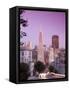 California, San Francisco, Downtown and Transamerica Building from Telegraph Hill Historic District-Alan Copson-Framed Stretched Canvas