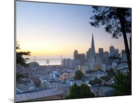 California, San Francisco, Downtown and Transamerica Building, USA-Alan Copson-Mounted Photographic Print