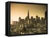 California, San Francisco, Downtown and Transamerica Building, USA-Alan Copson-Framed Stretched Canvas