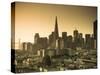 California, San Francisco, Downtown and Transamerica Building, USA-Alan Copson-Stretched Canvas