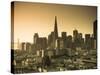 California, San Francisco, Downtown and Transamerica Building, USA-Alan Copson-Stretched Canvas