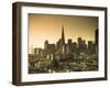 California, San Francisco, Downtown and Transamerica Building, USA-Alan Copson-Framed Photographic Print