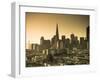 California, San Francisco, Downtown and Transamerica Building, USA-Alan Copson-Framed Photographic Print