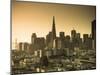 California, San Francisco, Downtown and Transamerica Building, USA-Alan Copson-Mounted Photographic Print