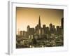 California, San Francisco, Downtown and Transamerica Building, USA-Alan Copson-Framed Photographic Print