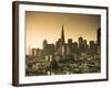 California, San Francisco, Downtown and Transamerica Building, USA-Alan Copson-Framed Photographic Print