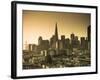 California, San Francisco, Downtown and Transamerica Building, USA-Alan Copson-Framed Photographic Print