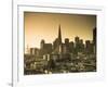 California, San Francisco, Downtown and Transamerica Building, USA-Alan Copson-Framed Photographic Print