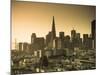 California, San Francisco, Downtown and Transamerica Building, USA-Alan Copson-Mounted Photographic Print