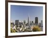 California, San Francisco, Downtown Skyline and Transamerican Pyramid, USA-Michele Falzone-Framed Photographic Print