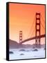 California, San Francisco, Golden Gate Bridge from Marshall Beach, USA-Alan Copson-Framed Stretched Canvas