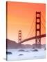 California, San Francisco, Golden Gate Bridge from Marshall Beach, USA-Alan Copson-Stretched Canvas