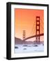 California, San Francisco, Golden Gate Bridge from Marshall Beach, USA-Alan Copson-Framed Photographic Print