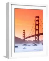 California, San Francisco, Golden Gate Bridge from Marshall Beach, USA-Alan Copson-Framed Photographic Print