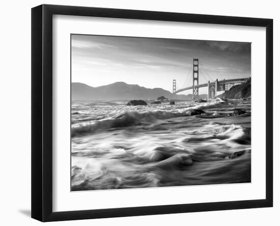 California, San Francisco, Golden Gate Bridge from Marshall Beach, USA-Alan Copson-Framed Photographic Print