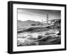 California, San Francisco, Golden Gate Bridge from Marshall Beach, USA-Alan Copson-Framed Photographic Print