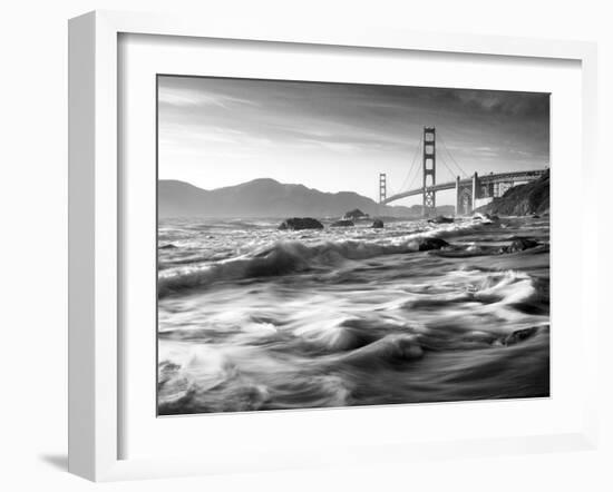 California, San Francisco, Golden Gate Bridge from Marshall Beach, USA-Alan Copson-Framed Photographic Print